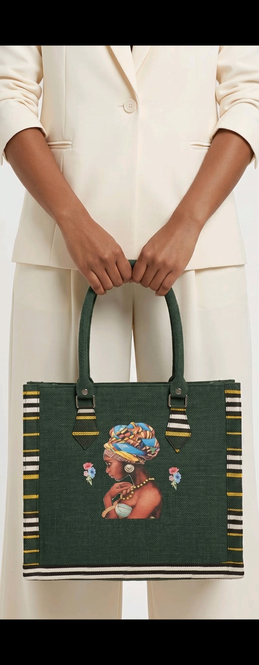 👜 Sac élégant en tissu wax – Style africain moderne