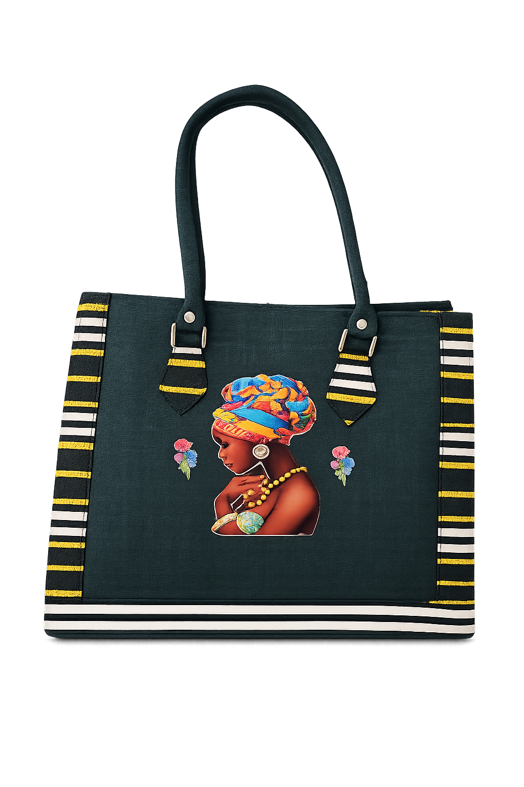 👜 Sac élégant en tissu wax – Style africain moderne